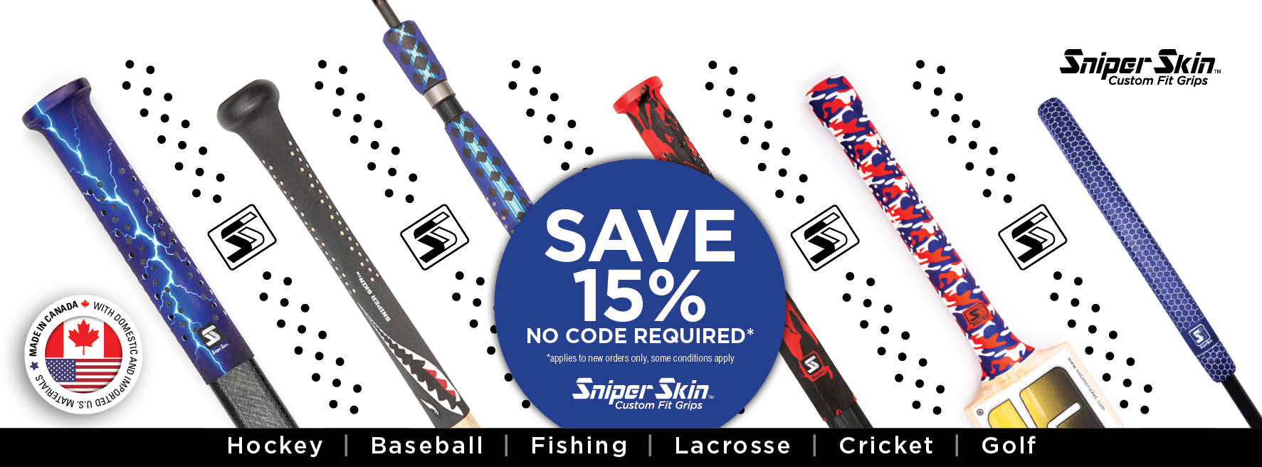 save 15% no code required on the best custom fit grip from sniper skin mar15event 