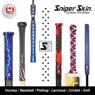 SNIPER SKIN CUSTOM FIT GRIPS I HOCKEY LAX FISHING GOLF BAT