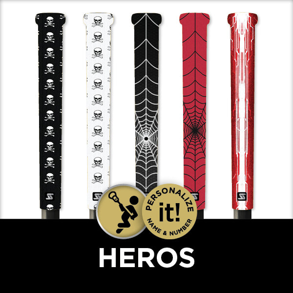 super hero lacrosse grips sniper skin