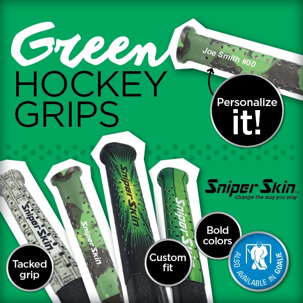 Green hockey grips collection