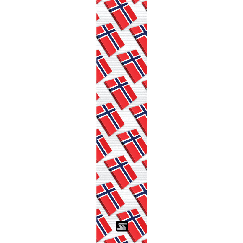 Norway flag pattern fishing grip