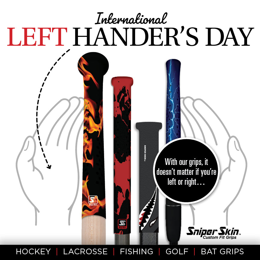 International Left-Handed Day – Sniper Skin Sports