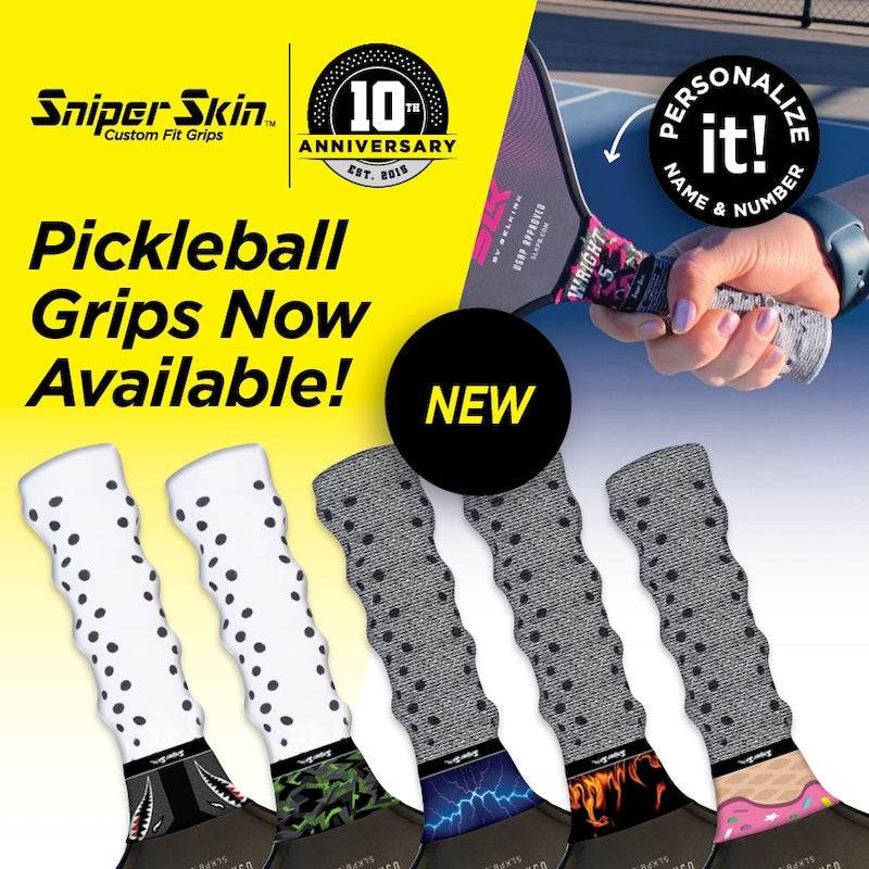 pickleball grips now available from sniper skin add some magic to your game