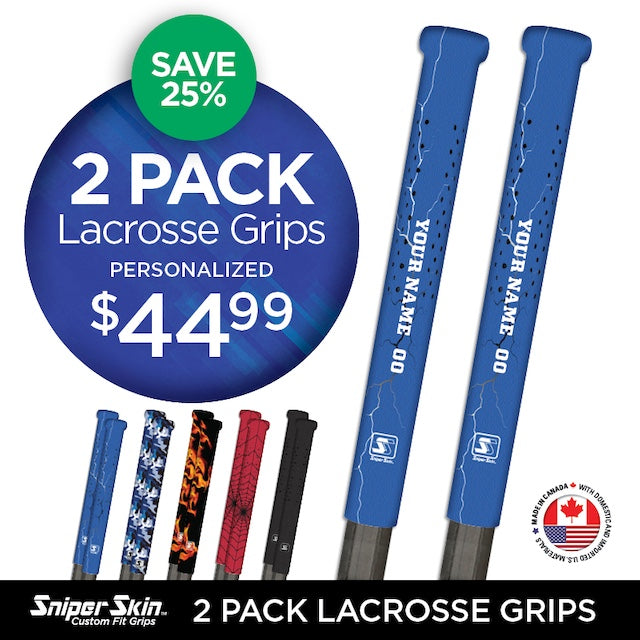 SAVE MORE WITH 2 PACK LACROSSE GRIPS SNIPER SKIN 