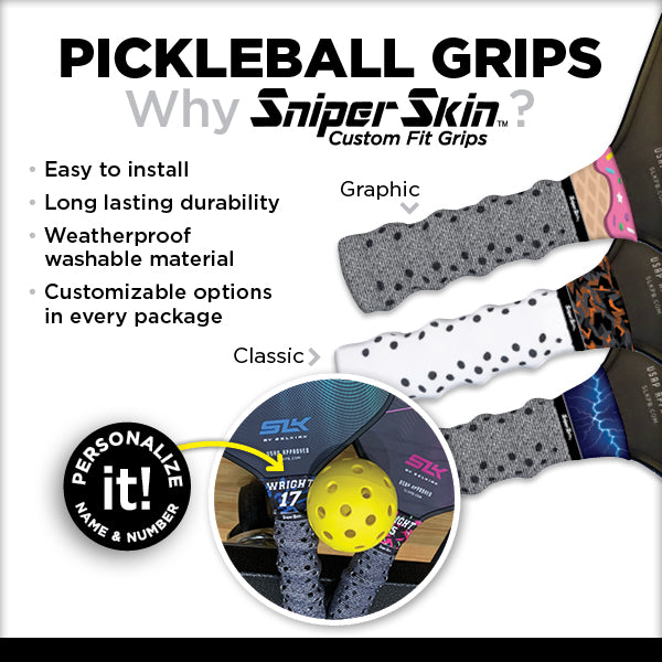 why choose sniper skin pickleball grips?