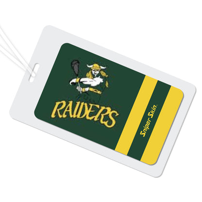 green custom bag tag pelham raiders  from sniper skin with team logo 