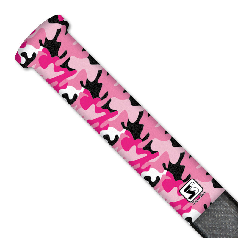 Pink camo hockey grip 