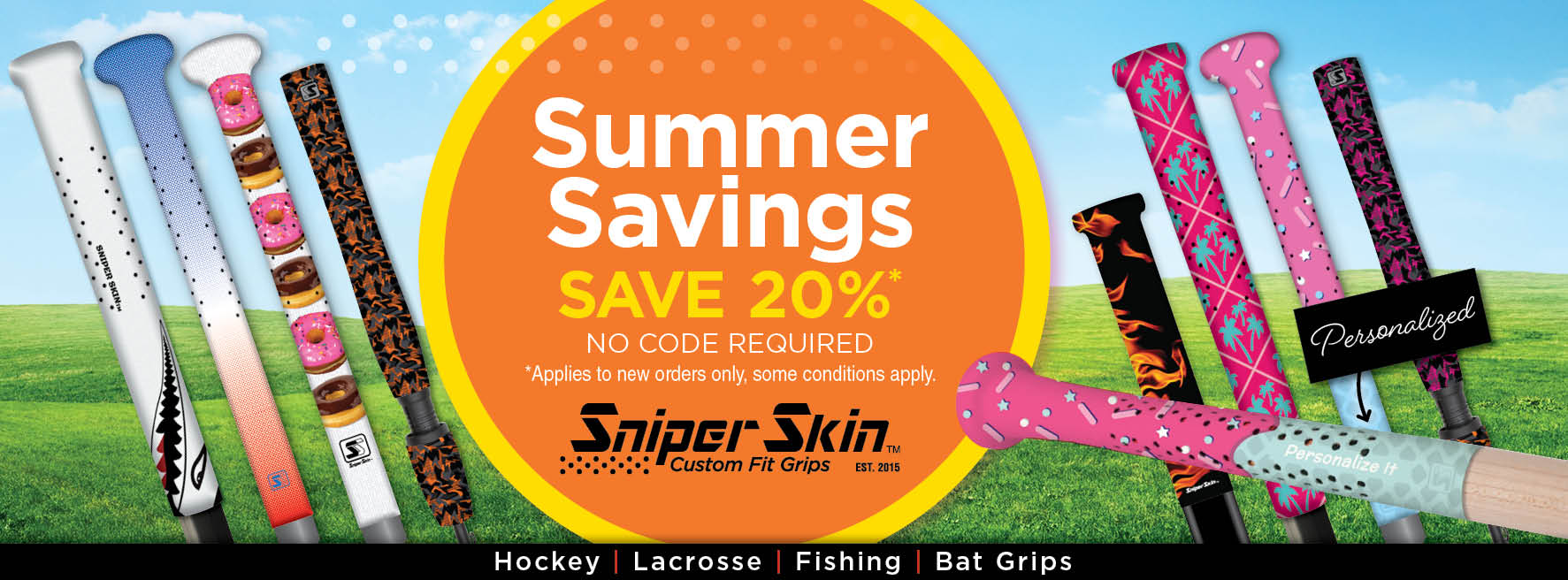 hot summer savings on the best custom grips from sniper skin save 20% no code required 