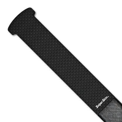 Sniper Skin on a hockey stick handle with black hexagon mesh pattern