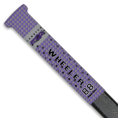 Purple carbon fiber Lambton Attack hockey stick grip only from Sniper Skin 