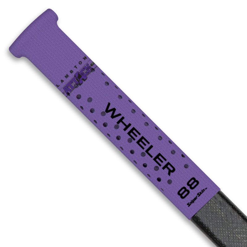 Purple pro stock Lambton Attack hockey stick grip only from Sniper Skin 