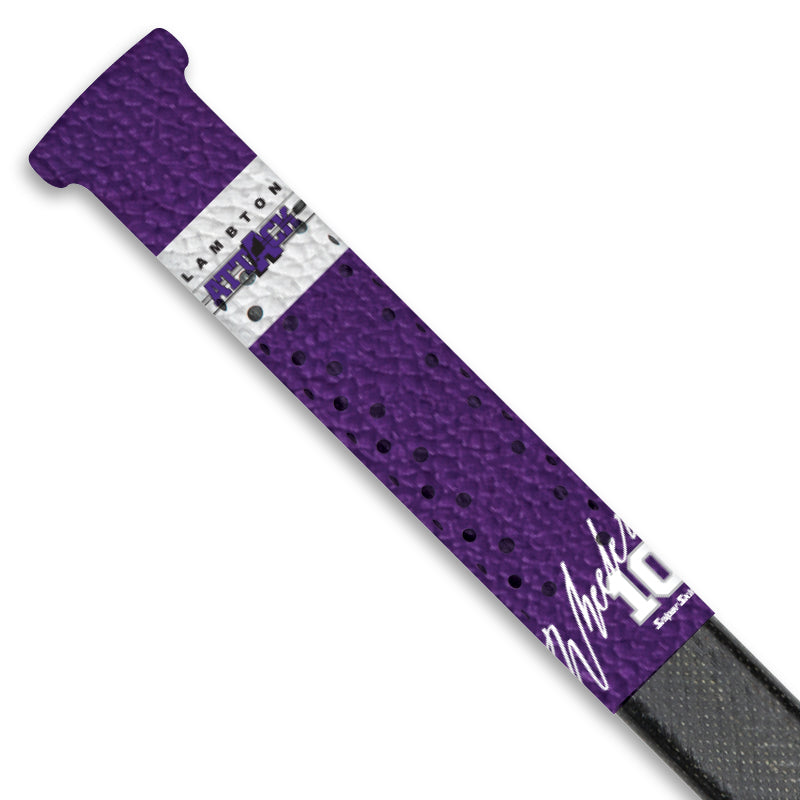 Purple signature series Lambton Attack hockey stick grip only from Sniper Skin 