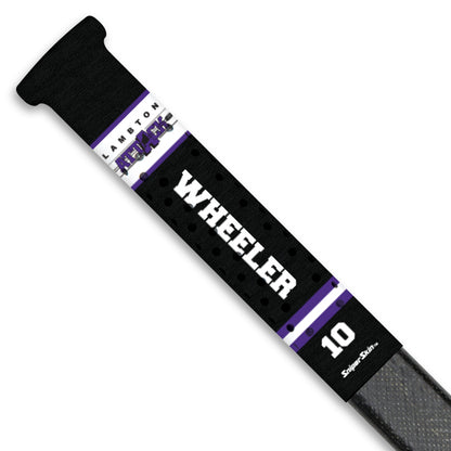 black Purple team stripes Lambton Attack hockey stick grip only from Sniper Skin 