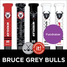 BRUCE GREY BULLS HOCKEY STICK GRIPS