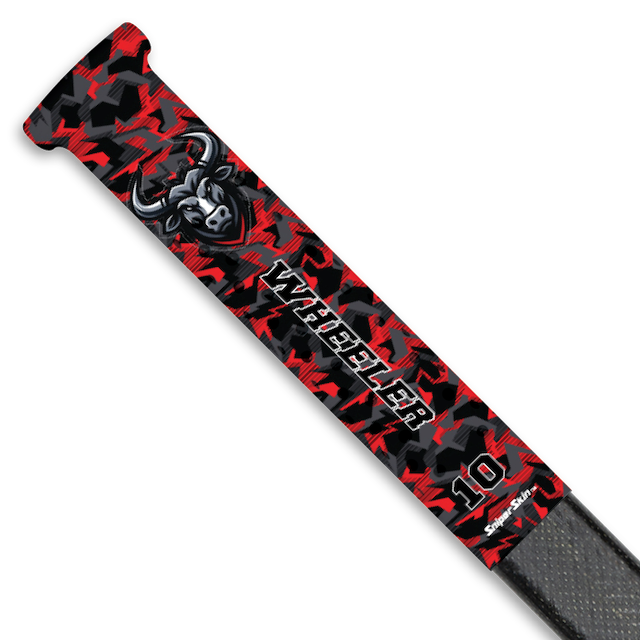 BRUCE GREY BULLS HOCKEY STICK GRIPS