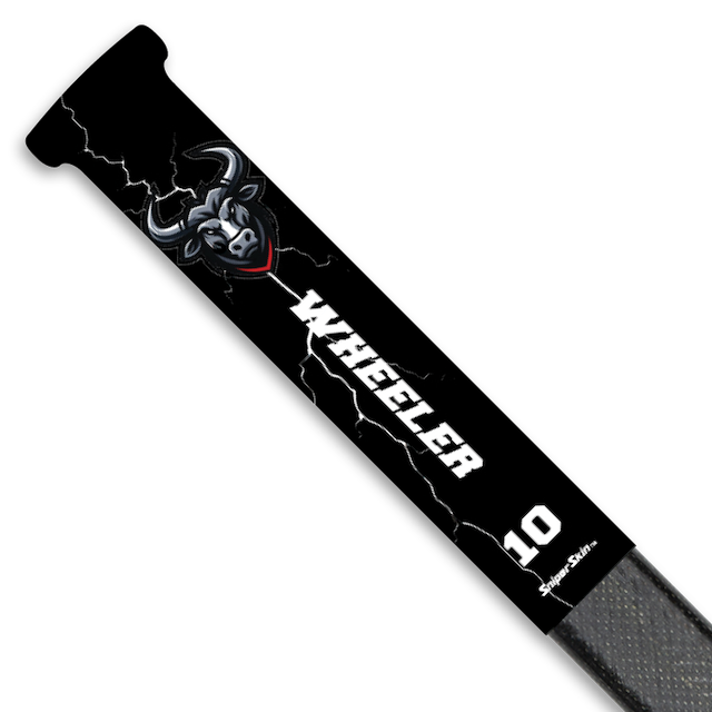 BRUCE GREY BULLS HOCKEY STICK GRIPS