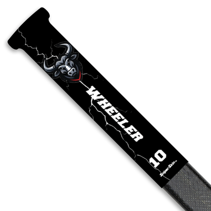 BRUCE GREY BULLS HOCKEY STICK GRIPS
