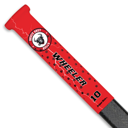 BRUCE GREY BULLS HOCKEY STICK GRIPS