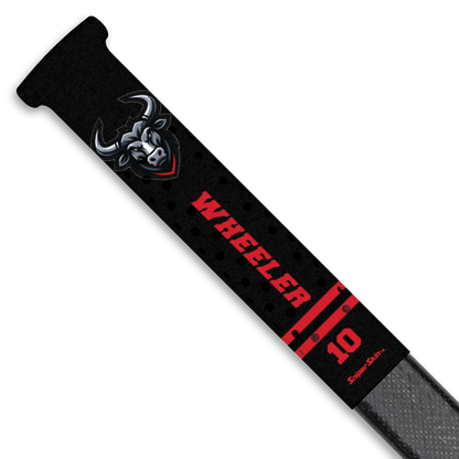 BRUCE GREY BULLS HOCKEY STICK GRIPS