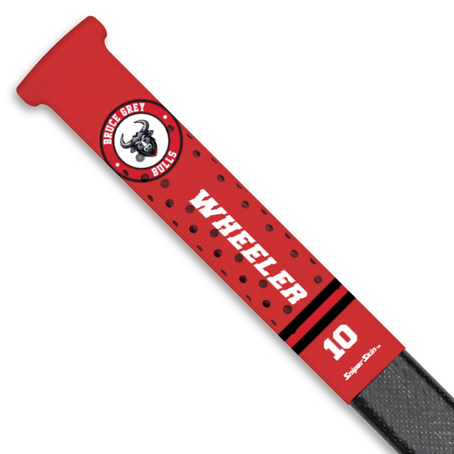 BRUCE GREY BULLS HOCKEY STICK GRIPS