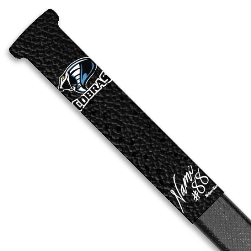 BLACK SIGNATURE SERIES KENT COBRAS Hockey stick grip only from Sniper Skin