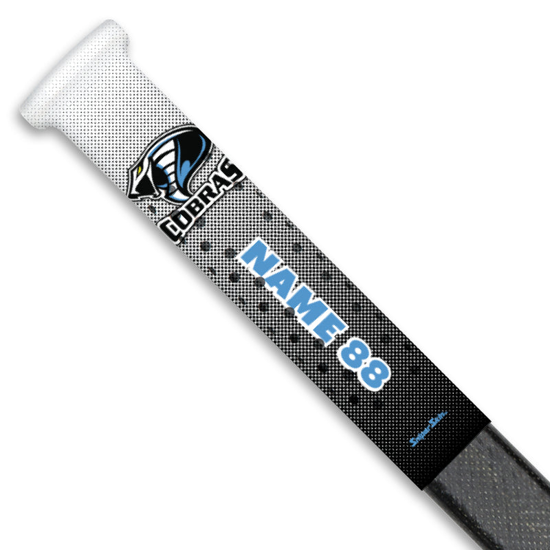 BLACK RADIENT KENT COBRAS Hockey stick grip only from Sniper Skin