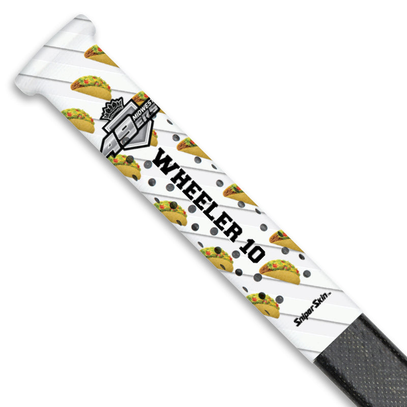 TACO MIDWEST 49ERS SNIPER SKIN HOCKEY STICK GRIP FUNDRAISER