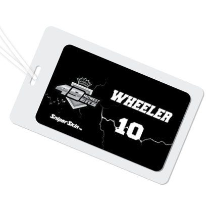 BLACK LIGHTNING MIDWEST 49ERS SNIPER SKIN HOCKEY BAG TAG FUNDRAISER