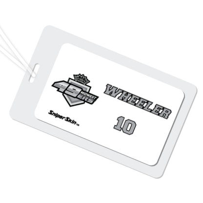 WHITE  MIDWEST 49ERS SNIPER SKIN BAG TAG FUNDRAISER