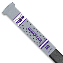 Silver  team stripes Lambton Attack hockey stick grip only from Sniper Skin 