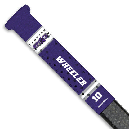 Purple team stripes Lambton Attack hockey stick grip only from Sniper Skin 