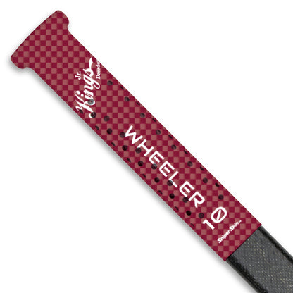 burgundy carbon fibre Dresden Minor Hockey stick grip only from Sniper Skin 