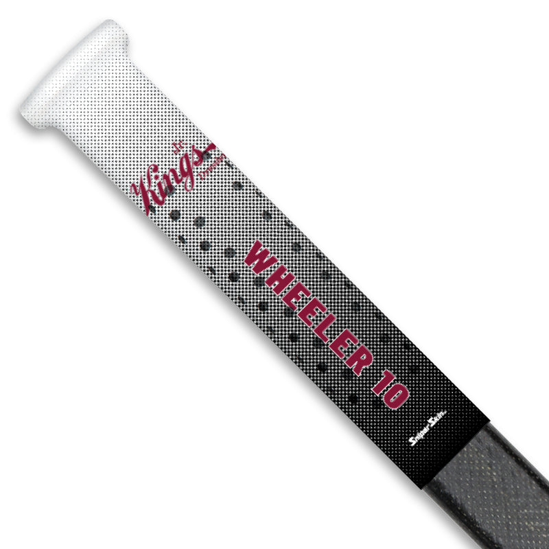 black white radient Dresden Minor Hockey stick grip only from Sniper Skin 