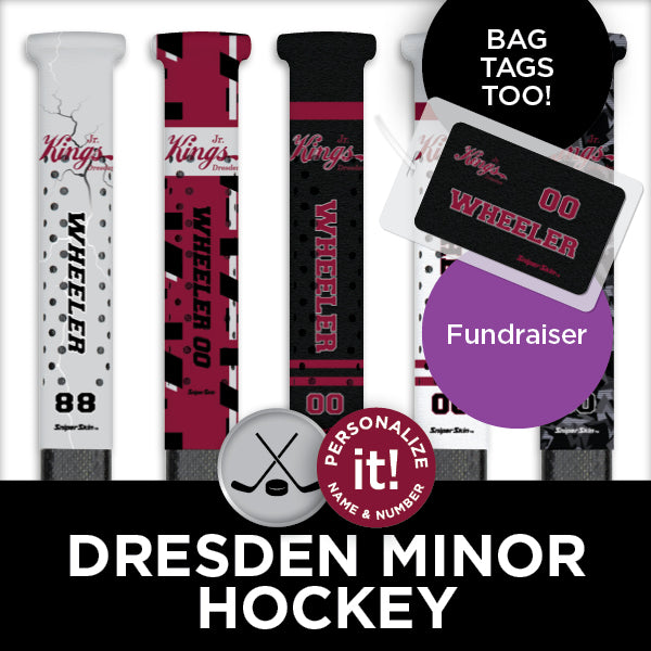 Fundraise with Sniper Skin and Dresden Minor Hockey with hockey stick grips, delivered in time for the holidays  save and gift at the same time. 