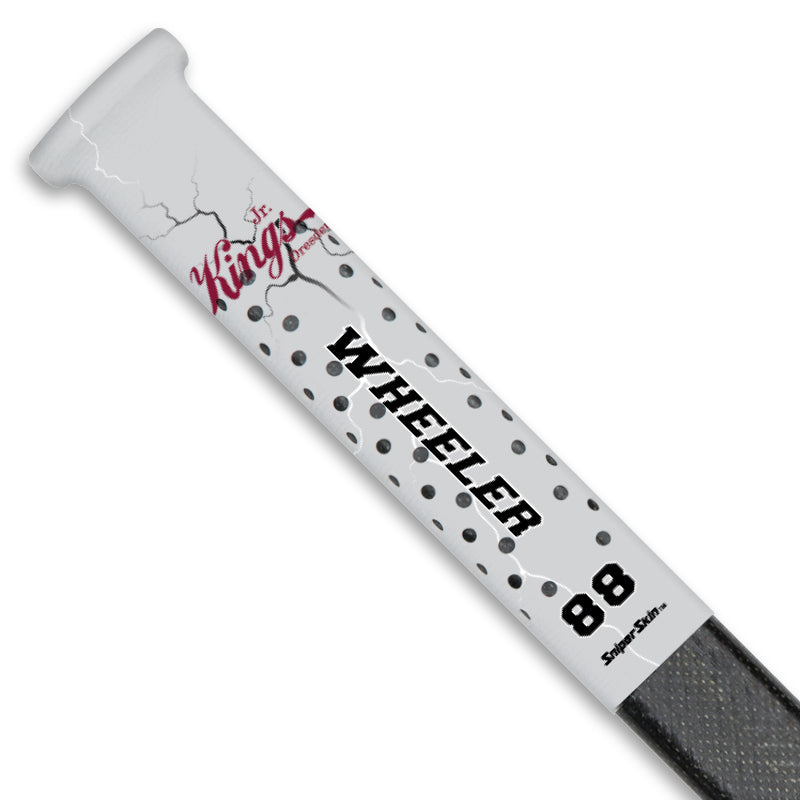 grey lightning Dresden Minor Hockey stick grip only from Sniper Skin 