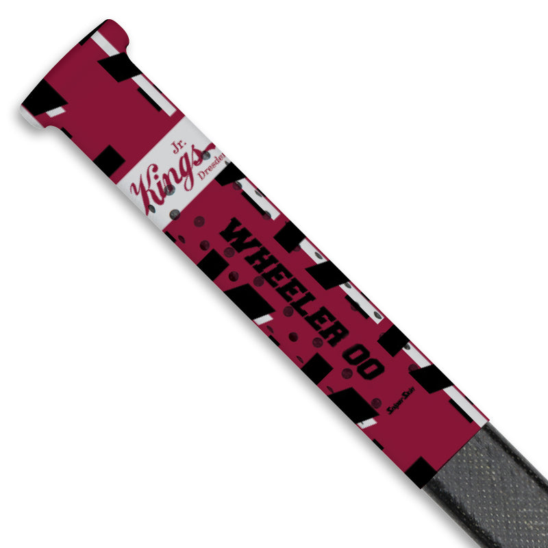 shadow camo maroon Dresden Minor Hockey stick grip only from Sniper Skin 