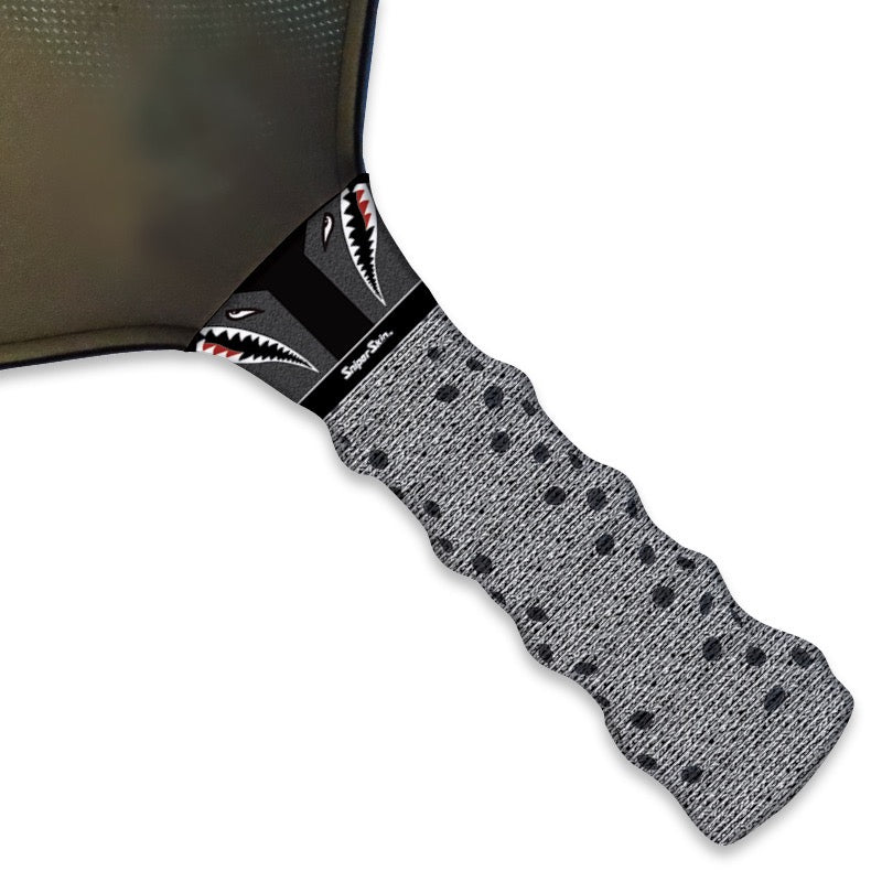 black tiger shark graphic
pickleball grip sniper skin 