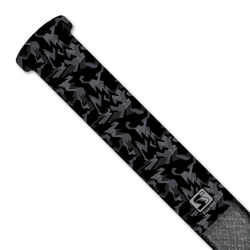 black geo camo hockey grip 