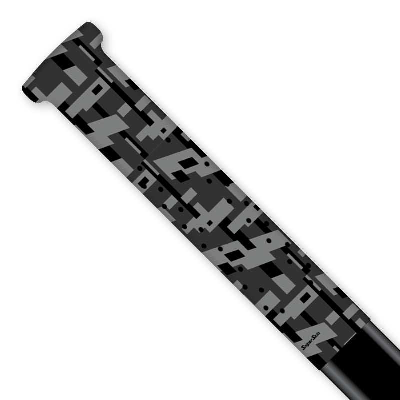 black onyx  Shadow Splash Camo Hockey grips from sniper skin 