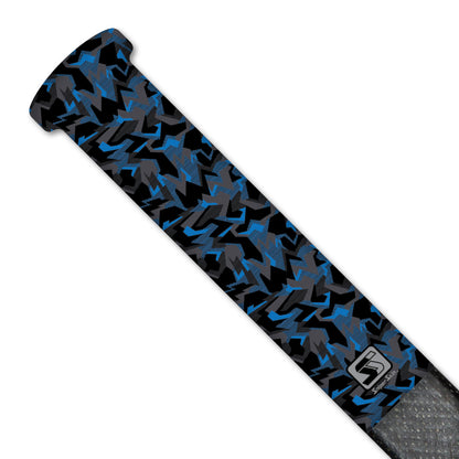 Blue geo camo hockey grip 