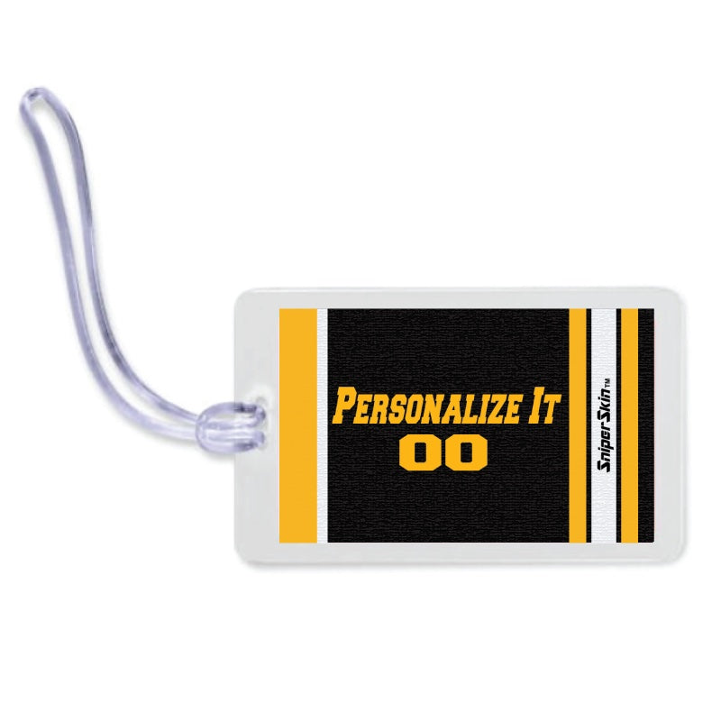 boston black and yellow hockey bag tag sniper skin 
