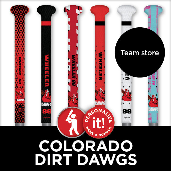 custom team bat grips colorado dirt dawgs from sniper skin 