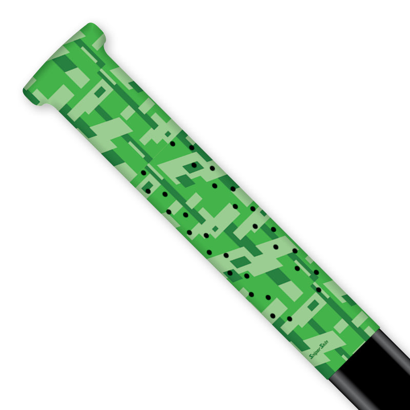 emerald green  Shadow Splash Camo Hockey grips from sniper skin 