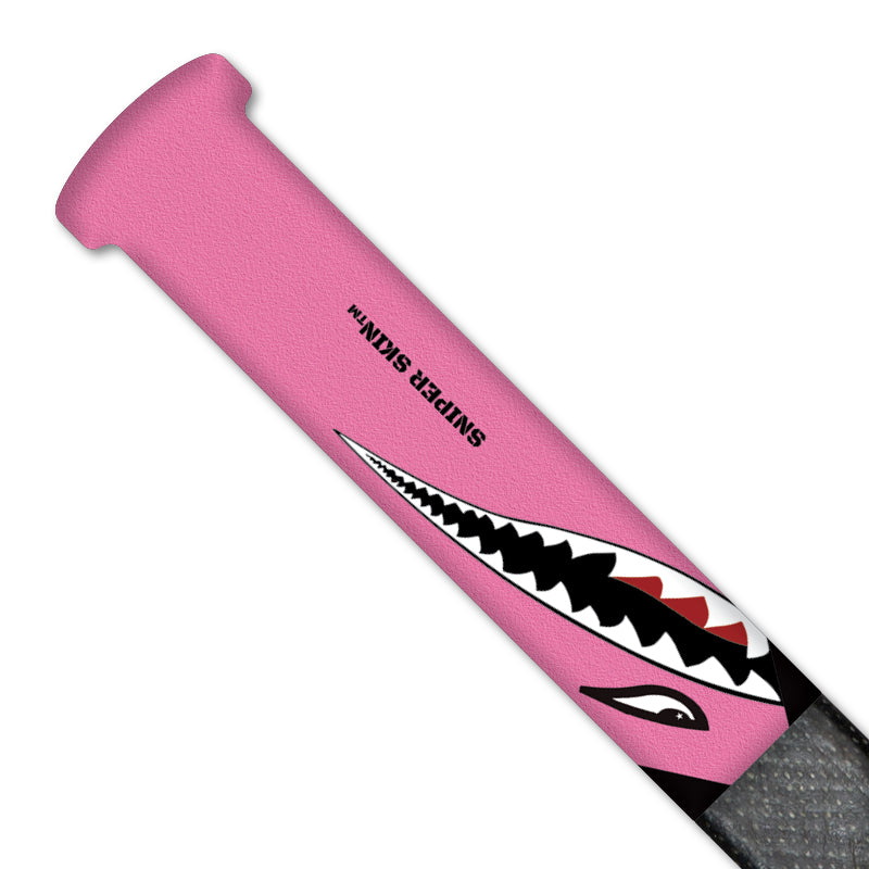 Pink Tiger Shark hockey grip