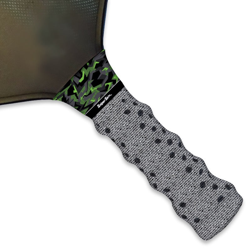 neon green geo camo graphic
pickleball grip sniper skin 