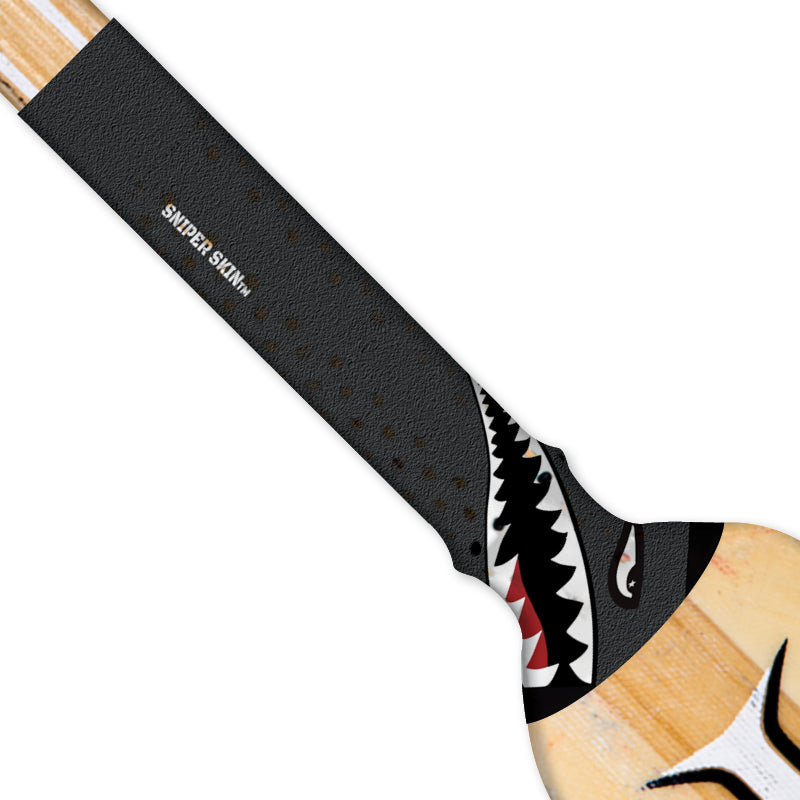 black tiger shark goalie paddle grip sniper skin