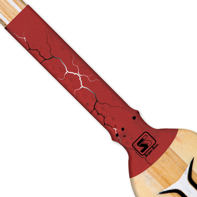 red lightning goalie paddle grip sniper skin