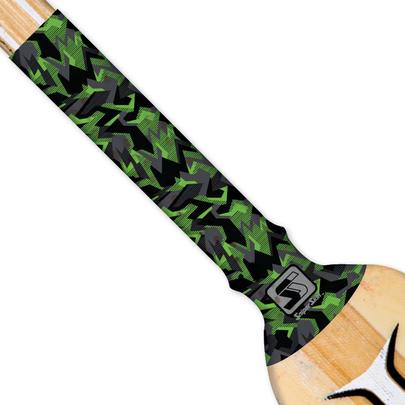 neon green geo camo goalie paddle grip sniper skin