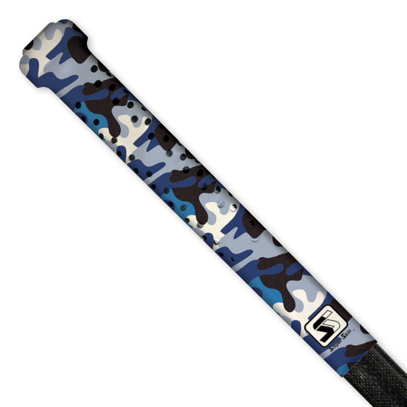 blue white camo goalie top grip hockey sniper skin 