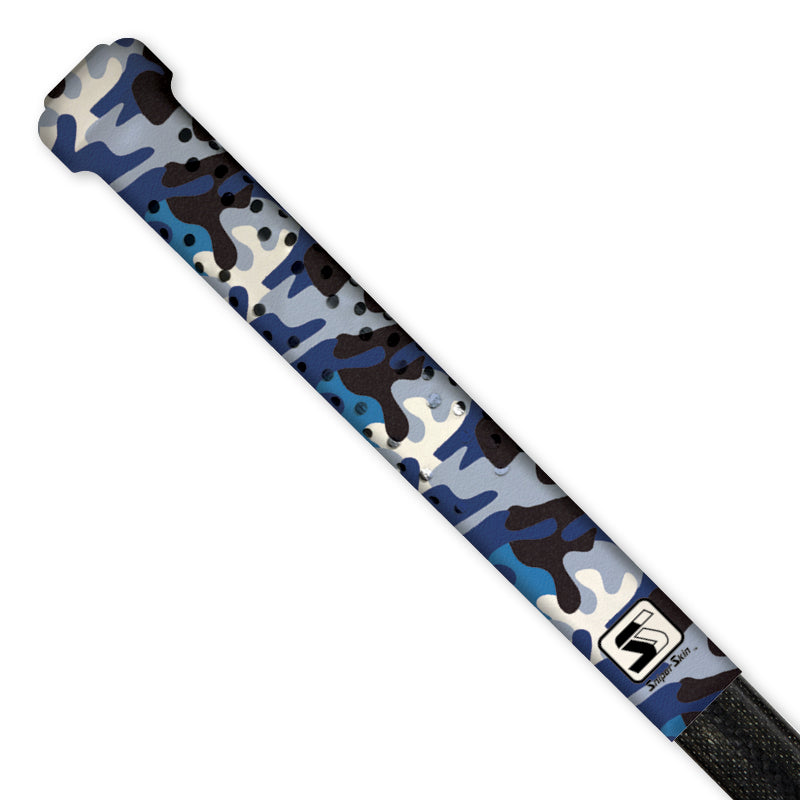 blue white camo goalie top grip hockey sniper skin 